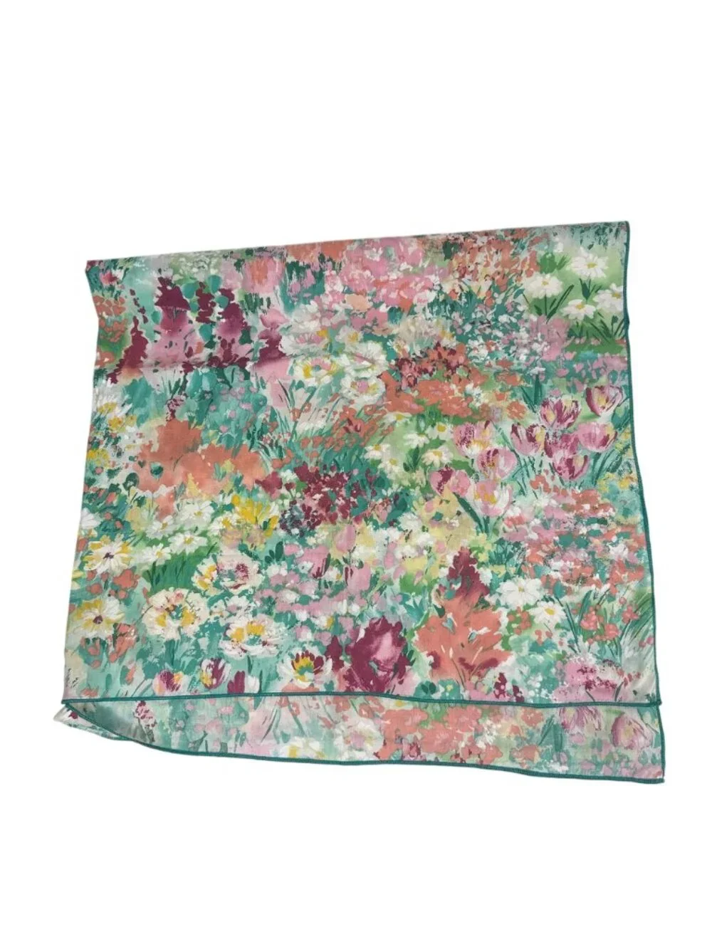 Vintage Vibrant Flower Power Floral Spring Meadow Rectangular Tablecloth